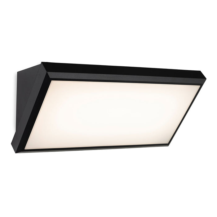 Nitro LED Resin Wall Light Black with White, Polycarbonate Diffuser