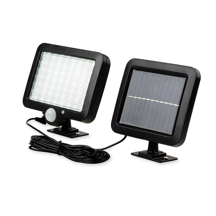 Sonic LED Solar Security Wall Light with PIR Black