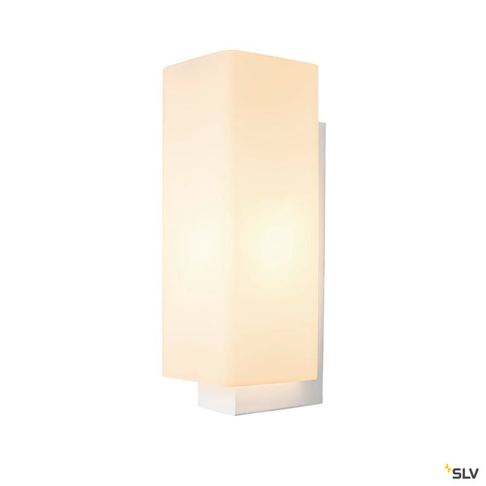 QUADRASS, indoor surface-mounted wall light, E27, white