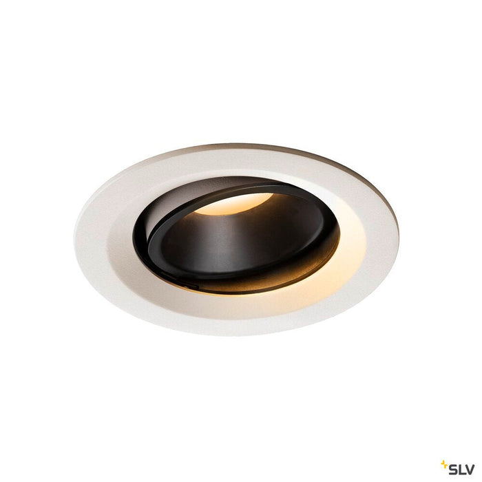 NUMINOS MOVE DL M, Indoor LED recessed ceiling light white/black 2700K 55° rotating and pivoting