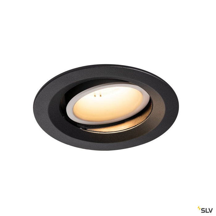 NUMINOS MOVE DL M, Indoor LED recessed ceiling light black/white 3000K 20° rotating and pivoting