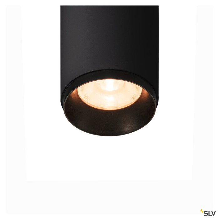 NUMINOS DL S, Indoor LED recessed ceiling light black/black 2700K 24° gimballed, rotating and pivoting