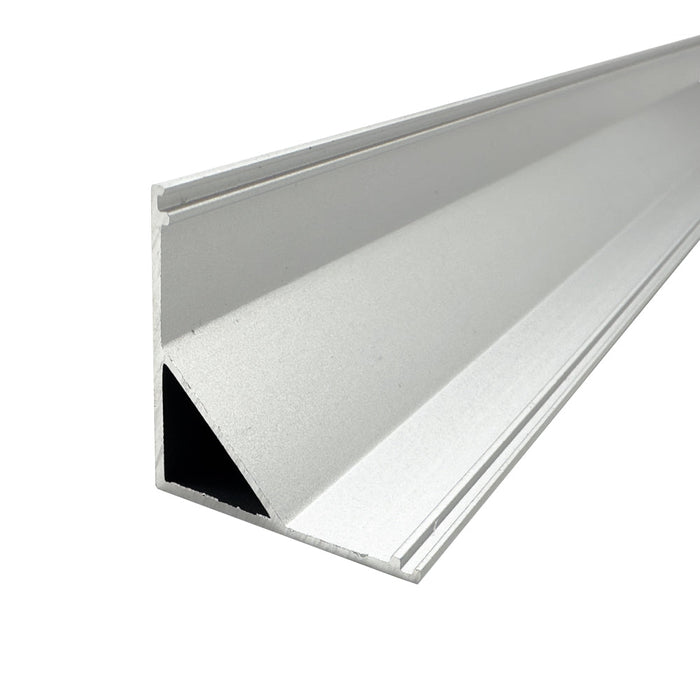 1 Metre Bezel-Less Corner Surface Mounted Aluminium Profile, 30x30 mm
