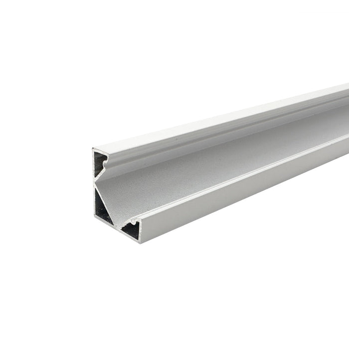 1 Metre Corner Surface Mounted White Aluminium Profile, 18x25 mm