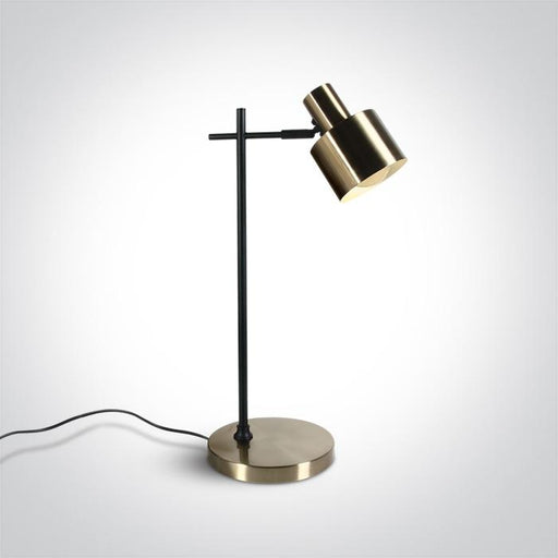 BRUSHED BRASS TABLE LAMP 10W E27 100-240v.