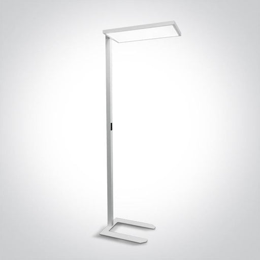 WHITE 60w FLOOR STAND UGR19 DIMMABLE 230v.