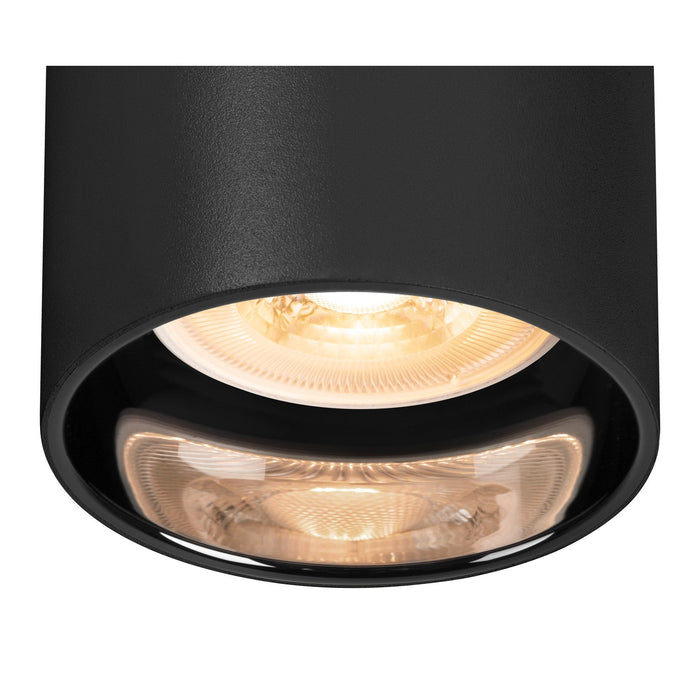ASTO TUBE, ceiling-mounted light, cylindrical, GU10, 2x max. 10 W, black