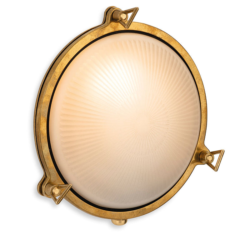 Nautic Bulkhead Brass with Frost Glass