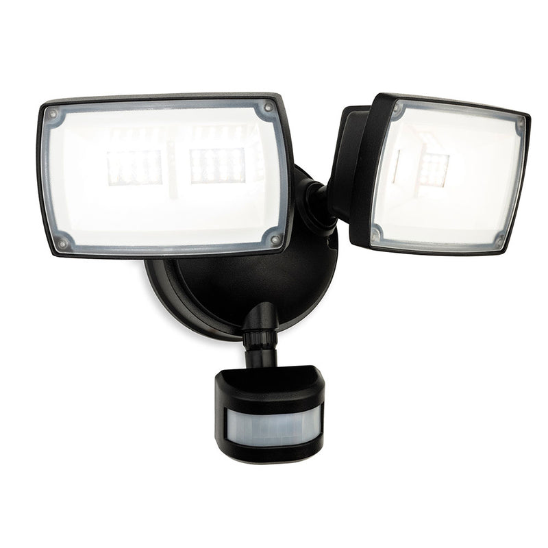 Reflex LED Security 2 Light Wall with PIR Black