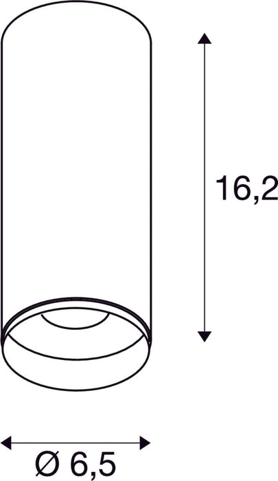 NUMINOS CL PHASE S, Indoor LED recessed ceiling light white/black 2700K 24°