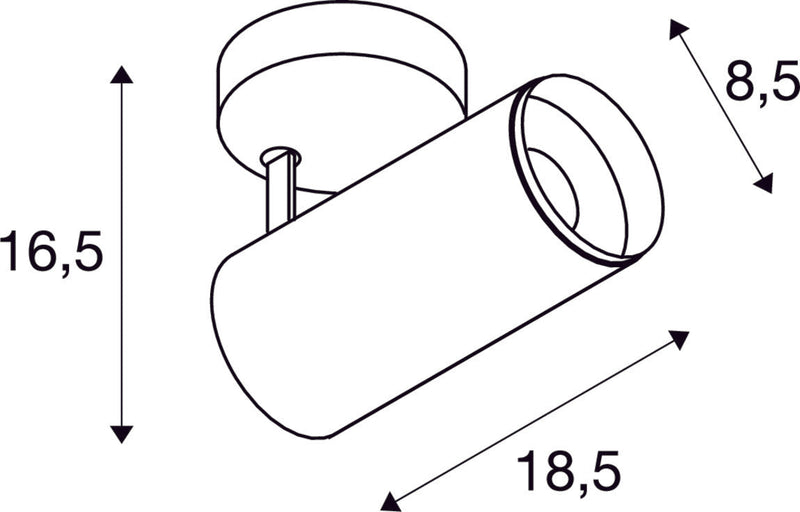 NUMINOS SPOT PHASE M, Indoor LED recessed ceiling light white/black 4000K 36°