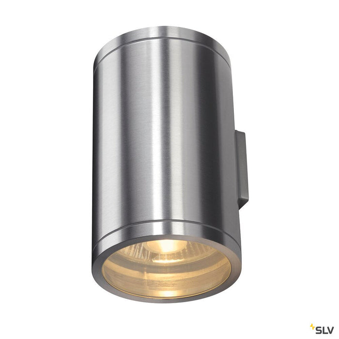 ROX WALL OUT UP/DOWN, QPAR11, outdoor wall light, brushed aluminium, max.2x50W, IP44