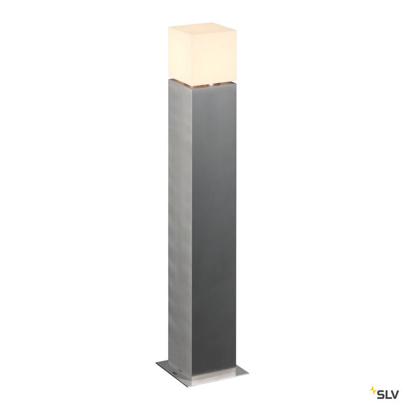 SQUARE POLE 90, E27, outdoor floor stand, stainless steel 304, max. 20W, IP44
