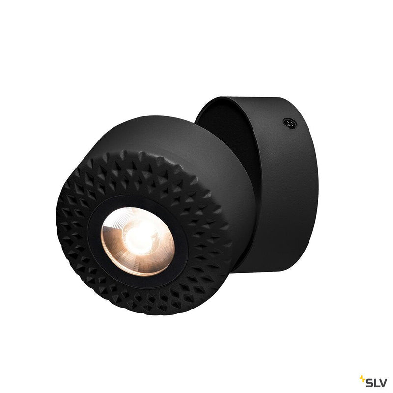 TOTHEE, wall and ceiling light, LED, 3000K, black, 50°