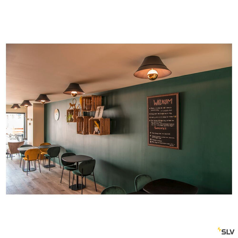 BATO 45 CW, Indoor surface-mounted ceiling light, black, E27, max. 60W