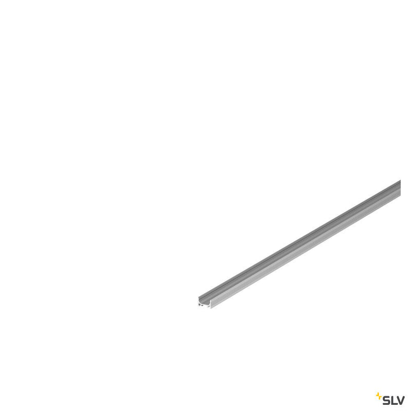 GRAZIA 10, surface mounted profile, LED, flat, grooved, 2m, aluminium