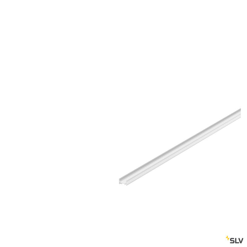 GRAZIA 10, surface mounted profile, LED, flat, grooved, 2m, white