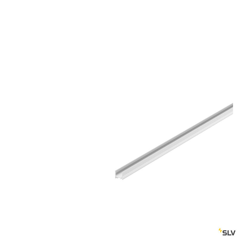 GRAZIA 10, surface mounted profile, LED, standard, grooved, 2m, white