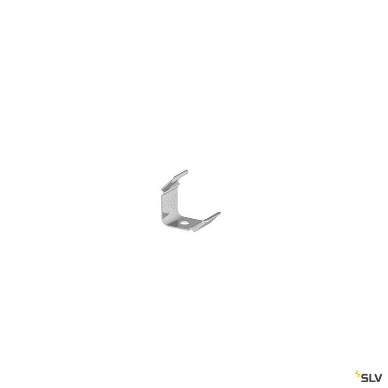 MOUNTING CLIP, for GRAZIA 10 surface mounted profile grooved, 45°, visible, 3 pieces