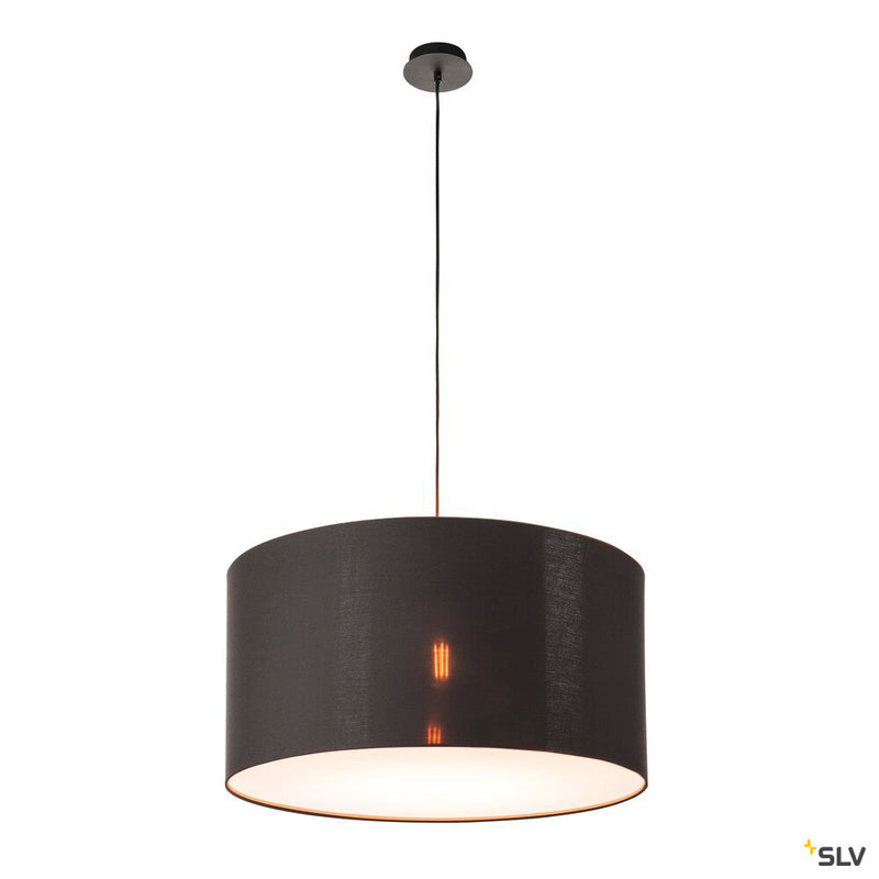 FENDA, lamp shade, black/copper, Ø70cm
