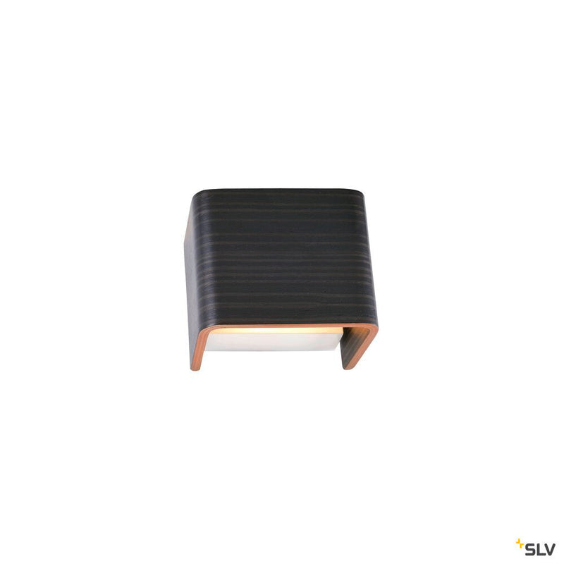 MANA, lamp shade, wood, grey/brown, L/H/T 12/10/9 cm