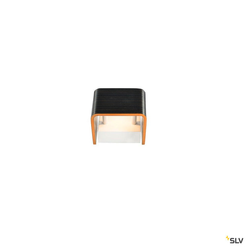 MANA, lamp shade, wood, grey/brown, L/H/T 12/10/9 cm