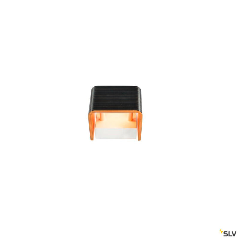 MANA, lamp shade, wood, grey/brown, L/H/T 12/10/9 cm