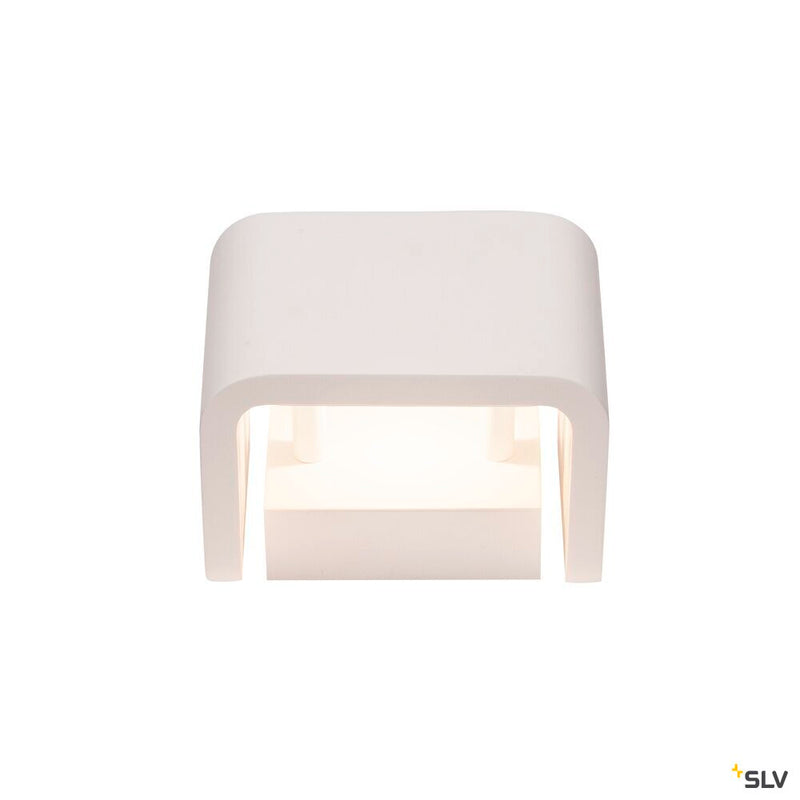 MANA, lamp shade, W/H/D 13,5/10/9,9 cm, plaster, white