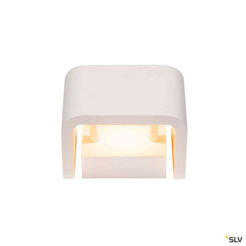 MANA, lamp shade, W/H/D 13,5/10/9,9 cm, plaster, white