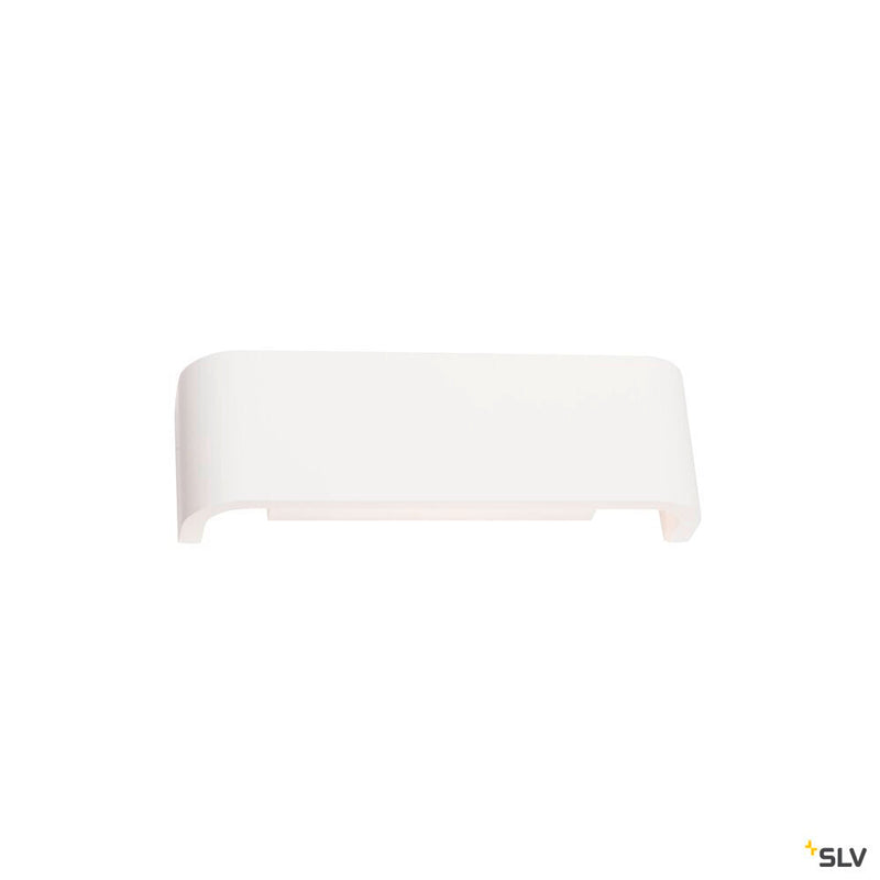 MANA, lamp shade W/H/D 30,9/9,5/7,4 cm, plaster, white