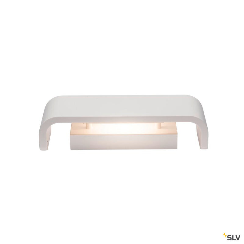 MANA, lamp shade W/H/D 30,9/9,5/7,4 cm, plaster, white