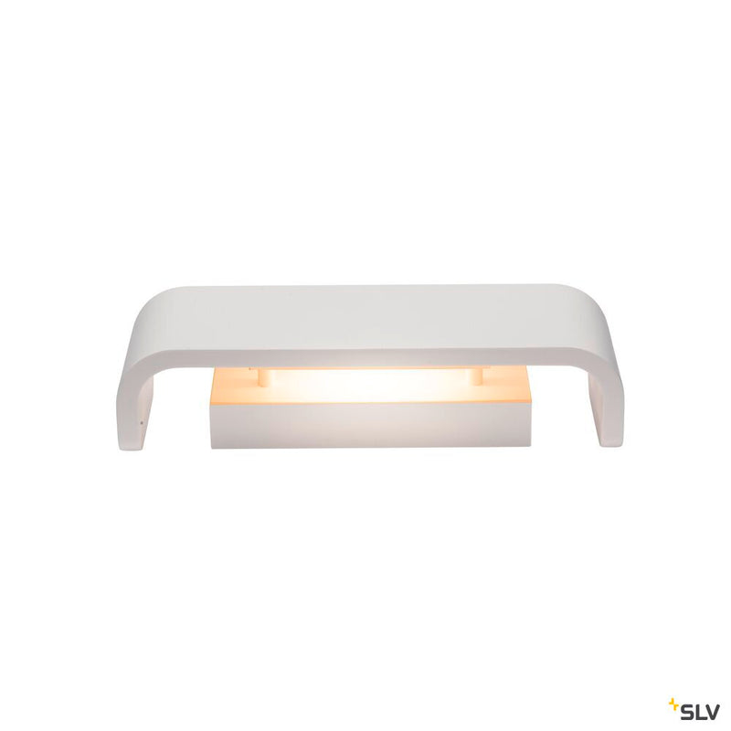 MANA, lamp shade W/H/D 30,9/9,5/7,4 cm, plaster, white