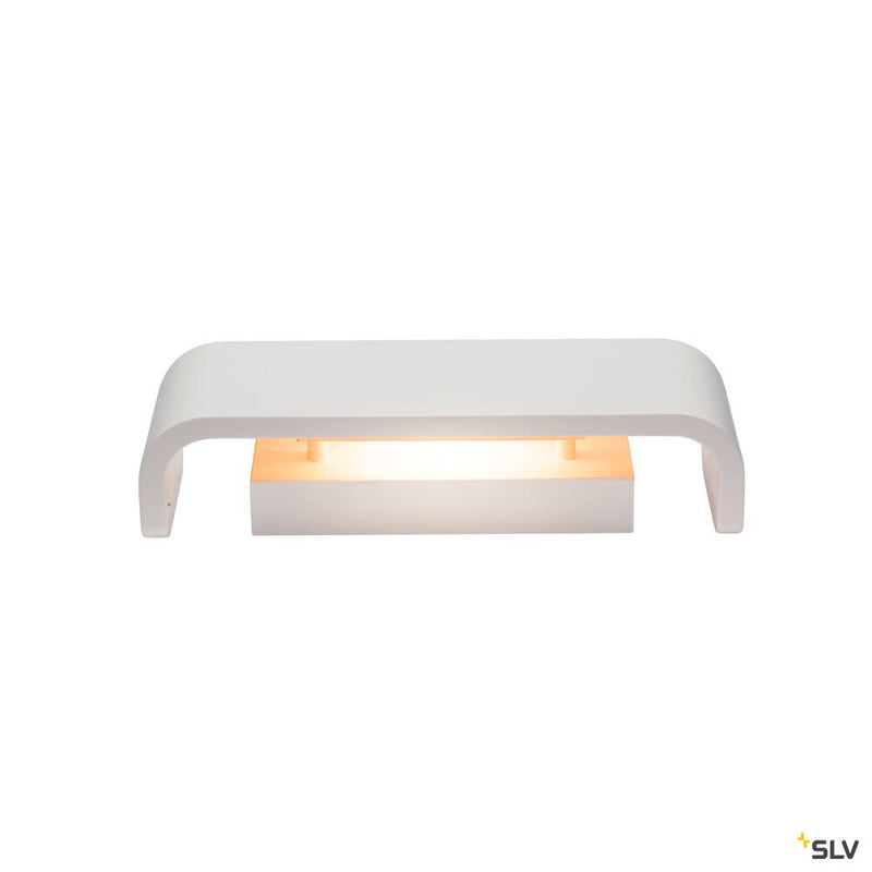 MANA, lamp shade W/H/D 30,9/9,5/7,4 cm, plaster, white
