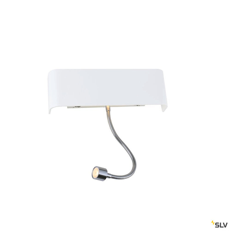 MANA, lamp shade, aluminium, white, L/H/T 29/9,5/7 cm