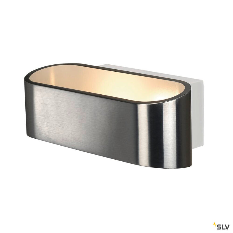 ASSO, wall light, LED, 2000K-3000K Dim to Warm, brushed aluminium/white