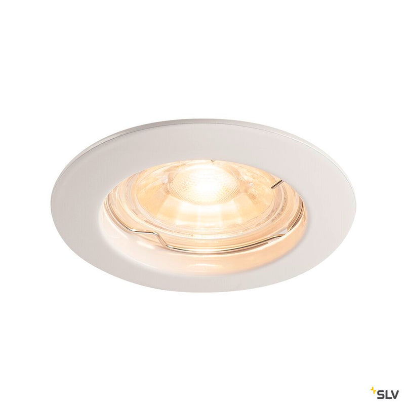 PIKA, recessed ceiling light, QPAR51, rigid, white, max. 50W