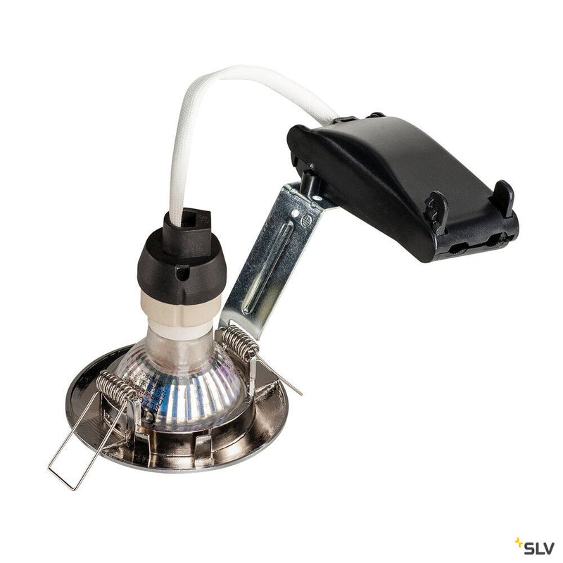 PIKA, recessed ceiling light, QPAR51, rigid, chrome, max. 50W