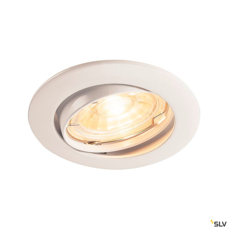 PIKA, recessed ceiling light, QPAR51, swivelling, white, max. 50W