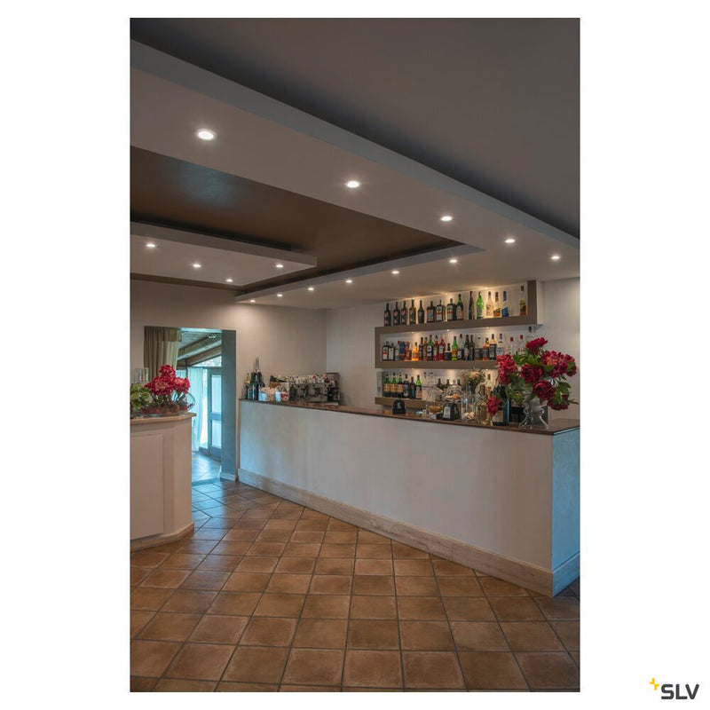 PIKA, recessed ceiling light, QPAR51, swivelling, chrome, max. 50W