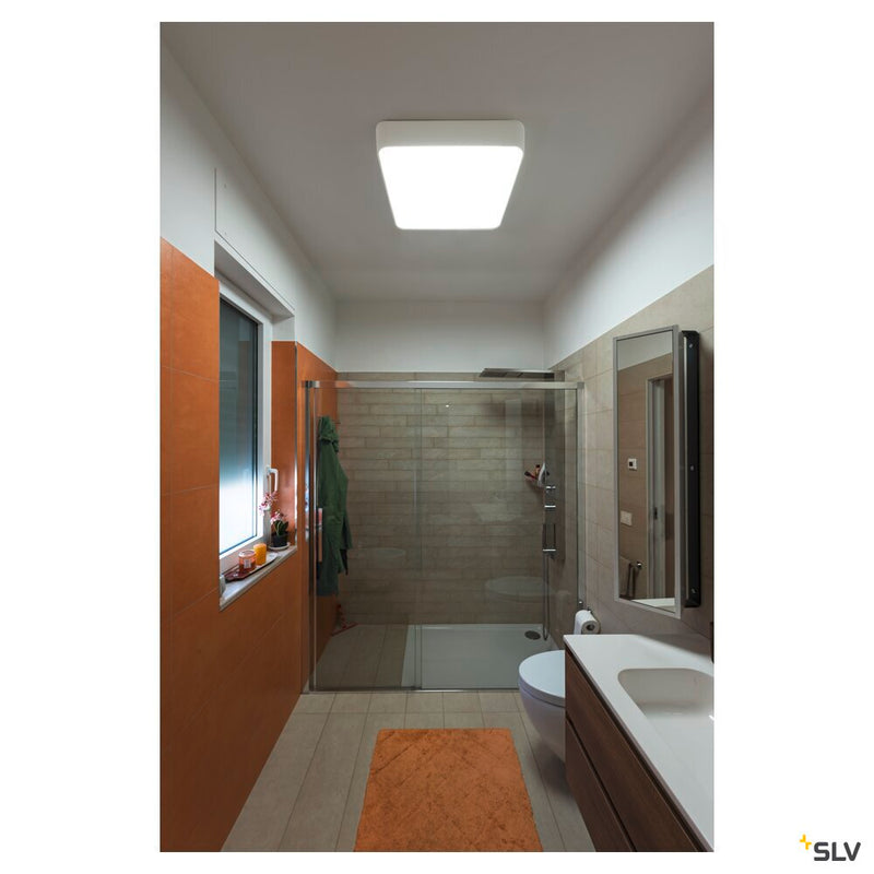 MEDO 60, ceiling light, LED, 3000K, square, white, 1-10V