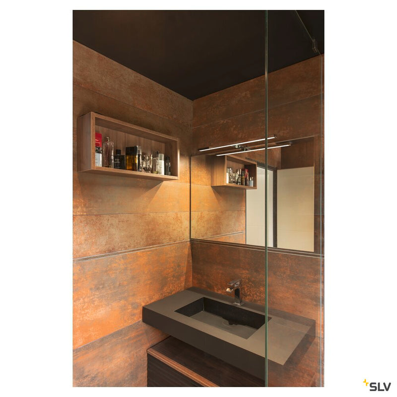 DORISA, mirror light, LED, 4000K, long, chrome, IP44