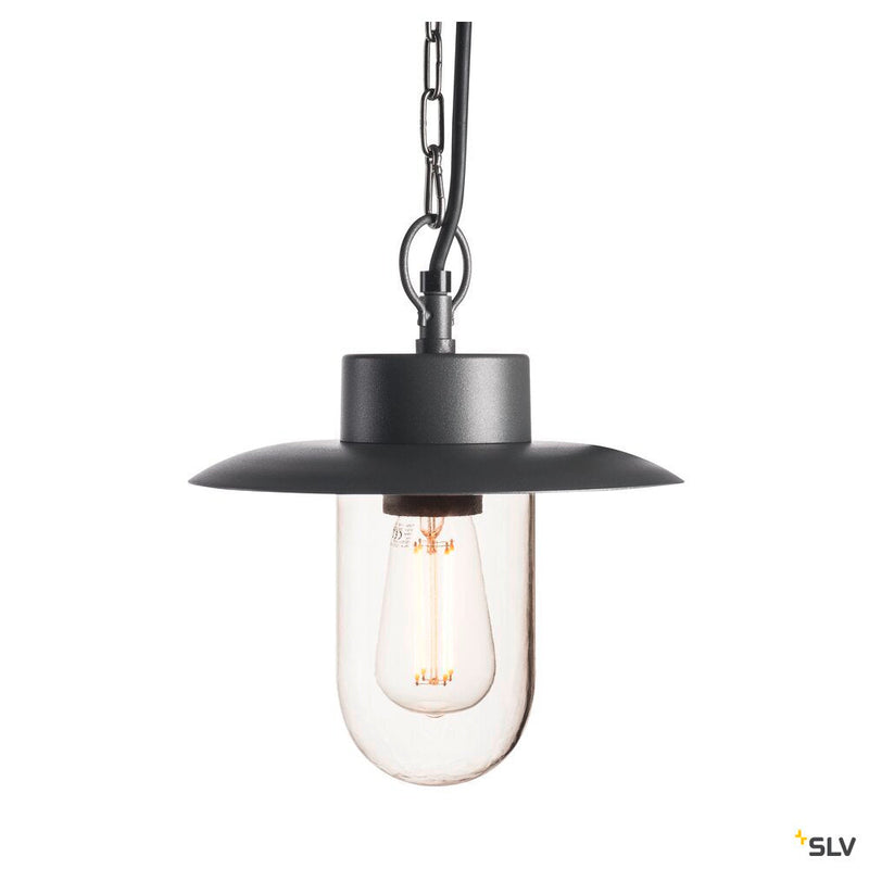 MOLAT, outdoor pendant, E27, anthracite, max. 60W, IP44