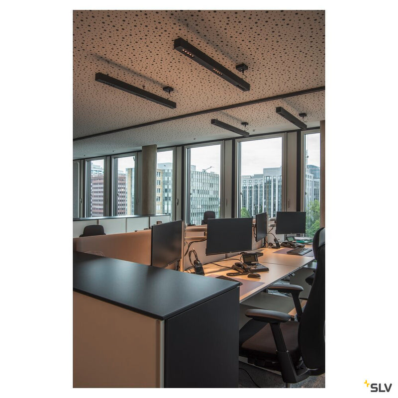 Q-LINE PD, LED Indoor pendant light, 1m, BAP, black, 3000K