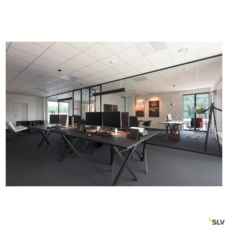 Q-LINE PD, LED Indoor pendant light, 1m, BAP, black, 3000K