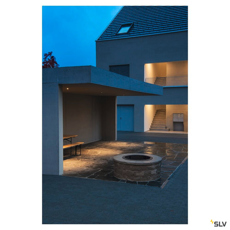 PATTA-I, recessed fitting, LED, 3000K, round, brushed aluminium, 38°, incl. driver