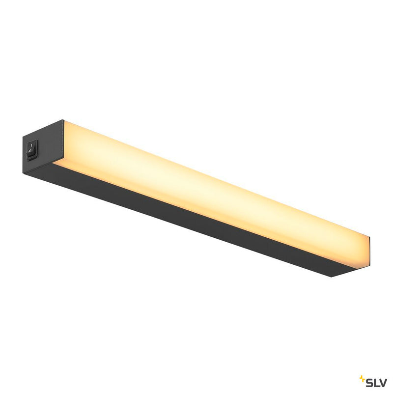 SIGHT LED, wall and ceiling light, with switch, 600mm, black