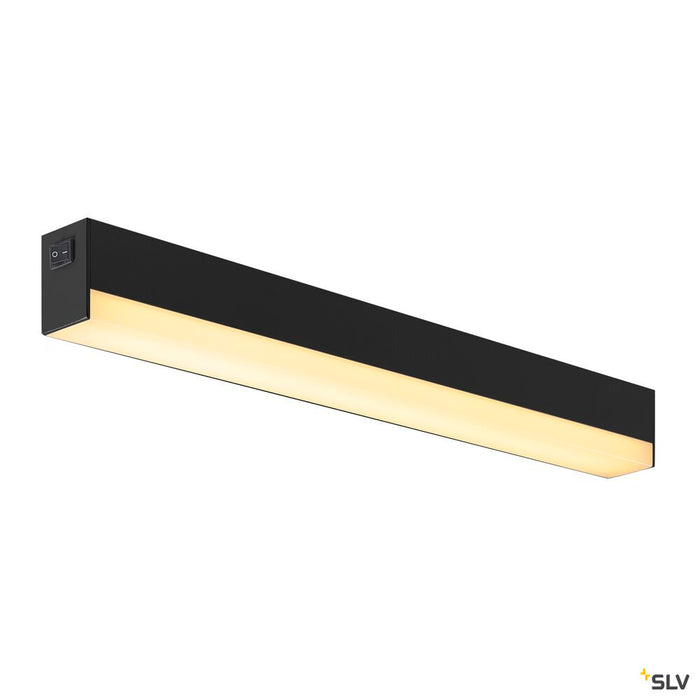 SIGHT LED, wall and ceiling light, with switch, 600mm, black