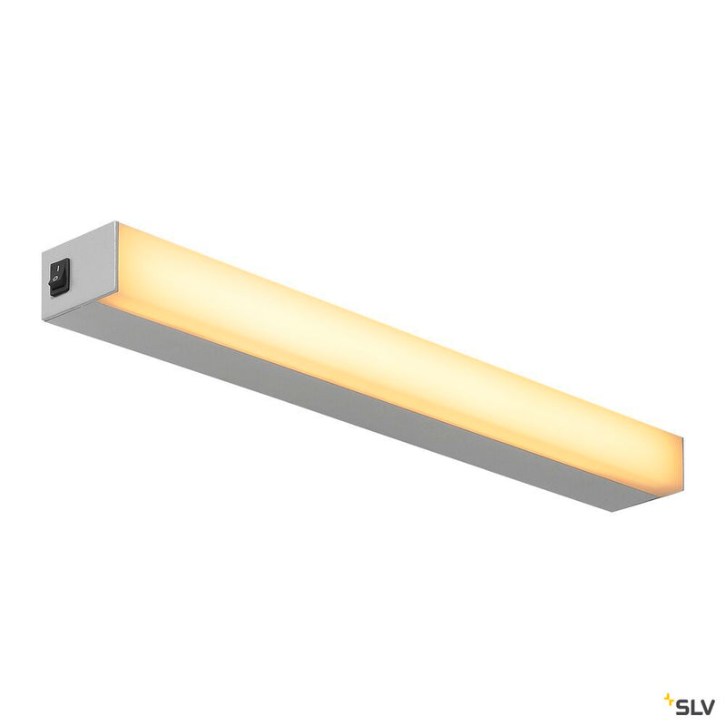 SIGHT LED, wall and ceiling light, with switch, 600mm, silver