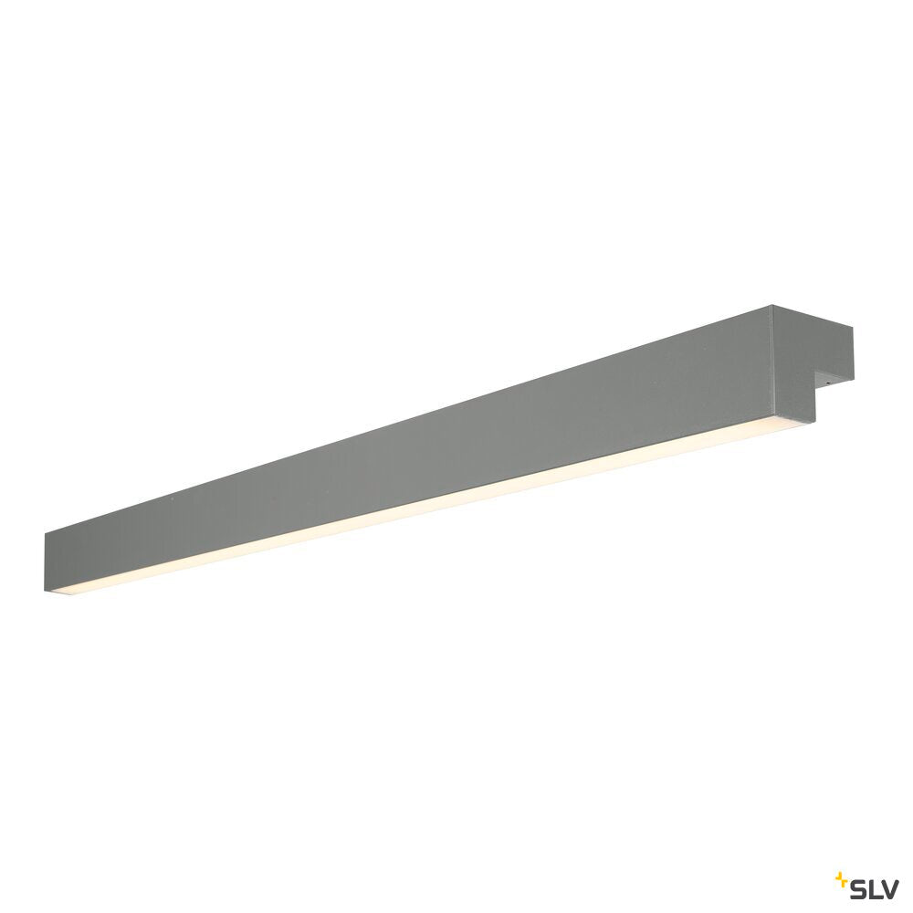 L-LINE 120 LED, wall and ceiling light, IP44, 3000K, 3000lm, grey ...