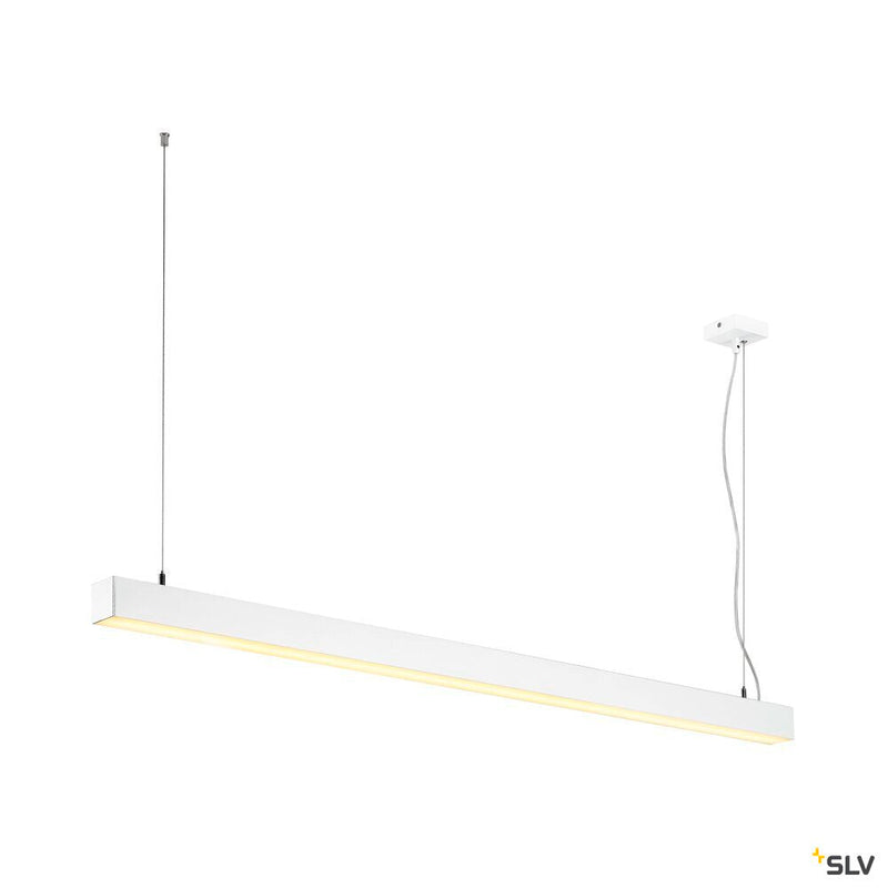 Q-LINE DALI SINGLE LED, pendant, dimmable, 1500mm, white